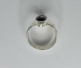 Amethyst ring, sterling silver ring size 6, February birthstone, 6th wedding anniversary gift,