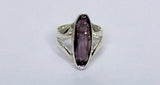 Amethyst ring, sterling silver ring size 6, February birthstone, 6th wedding anniversary gift,