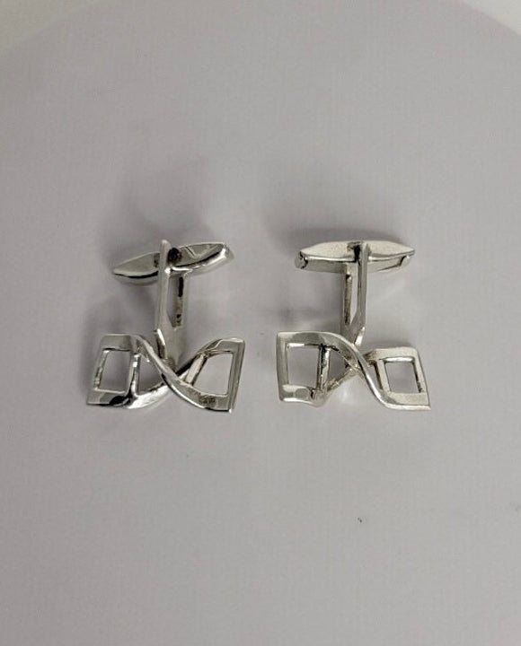 DNA cufflinks, double helix, mens jewelry, science gift