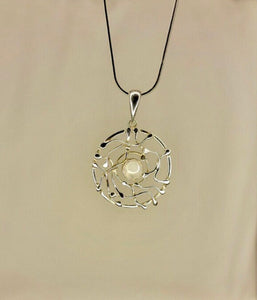 Moonstone necklace, unique silver pendant, stone for New beginnings