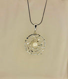 Moonstone necklace, unique silver pendant, stone for New beginnings