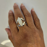 Moonstone ring, gift for new beginnings, sterling silver statement ring, handmade jewelry