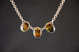 Sterling and Tigers Eye Necklace