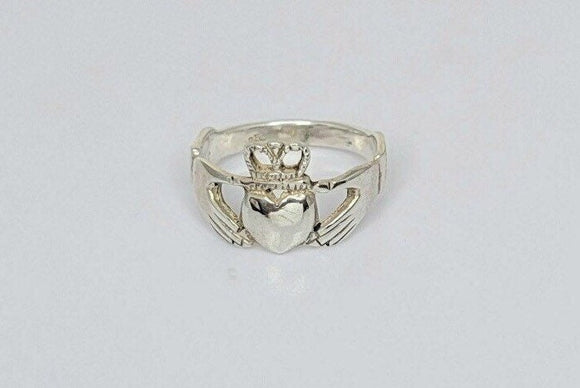 Claddagh ring, sterling promise ring, minimalist jewelry