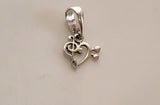 Dainty Music note pendant, Silver Heart necklace, Music Lover necklace, Sterling silver, handmade Jewelry, stocking stuffer