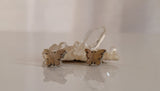 Butterfly stud earrings, handmade in sterling silver, a gift for transformation and change, minimalist jewelry