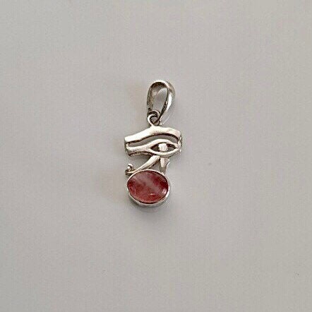 Necklace of Energy and Love, amulet of protection, Symbol renewal, good health, prosperity, Eye of Horus, Pink, rose , lunar, Gift for her
