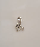 Dainty Music note pendant, Silver Heart necklace, Music Lover necklace, Sterling silver, handmade Jewelry, stocking stuffer