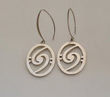Music note earrings, Unique drop earrings, gift for bass player, Rhythm section, Holdin it Down, Bass clef jewelry