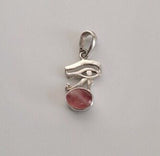 Necklace of Energy and Love, amulet of protection, Symbol renewal, good health, prosperity, Eye of Horus, Pink, rose , lunar, Gift for her