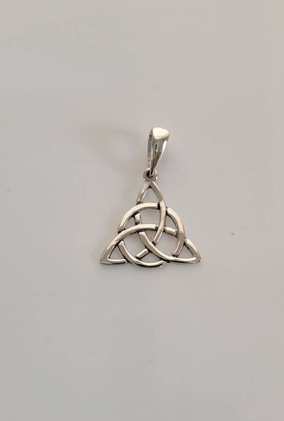 Triquetra, Celtic knot necklace, Irish, Holy trinity, mind, body spirit jewelry, St Patricks gift trinity knot