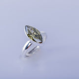 Peridot ring, Sterling silver, Statement ring, handmade, August  birthstone
