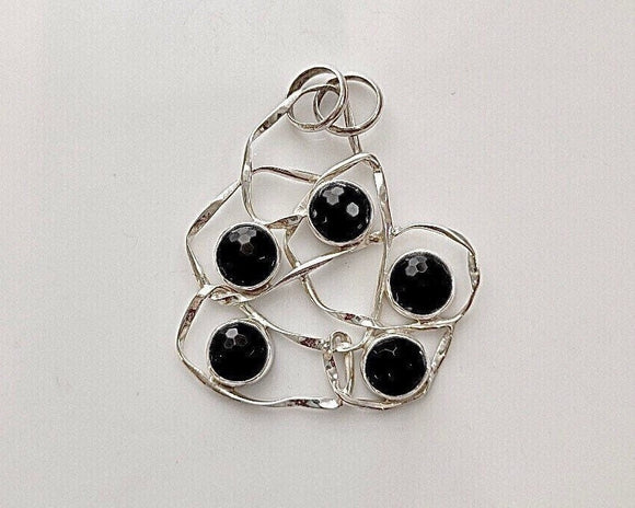 Silver black necklace, birthday gift, Gift for biologist