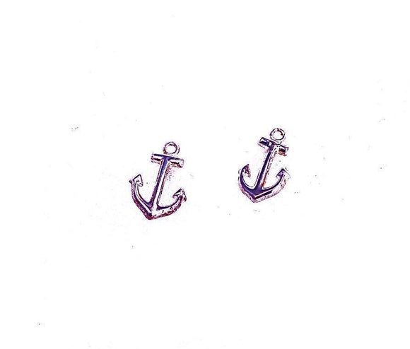 Anchor earrings, sterling silver, mariners anchor studs, Naval gift, Symbol for security, Mariners Cross stud, graduation gift