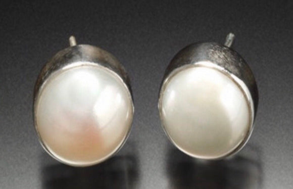 Pearl Earrings, sterling silver studs, jewelry for wedding,  bridal set, 30th anniversary gift, Perfect Gift for mom