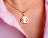 Gye Nyame necklace means God First, gold plated pendant, adinkra handmade Africa Cultural jewelry afrocentric