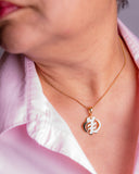 Gye Nyame necklace means God First, gold plated pendant, adinkra handmade Africa Cultural jewelry afrocentric