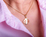 Gye Nyame necklace means God First, gold plated pendant, adinkra handmade Africa Cultural jewelry afrocentric