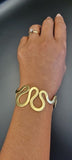 New Orleans brass  Bracelet, The River bend Cuff, Crescent city gift, New Orleans handmade jewelry gift, Mississippi River jewelry