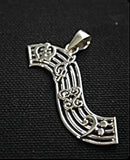 Adinkra Music Inspired Necklace, Sterling Handmade Jewelry called Righteous Root Chord, Unique gift for music lovers