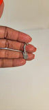 Guitar charm necklace, music jewelry gift, sterling silver pendant