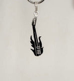 Guitar charm necklace, music jewelry gift, sterling silver pendant