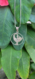 Sankofa bird necklace, Sterling silver handmade jewelry gift for remembering to honor elders, ancestors
