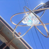 Sculpture Mobile Art Atom Science Metal Brass Crystals Like Attracts Like Chester Allen art meaningful handcrafted unity